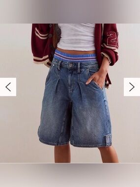 Free People We The Free Rue Denim Shorts